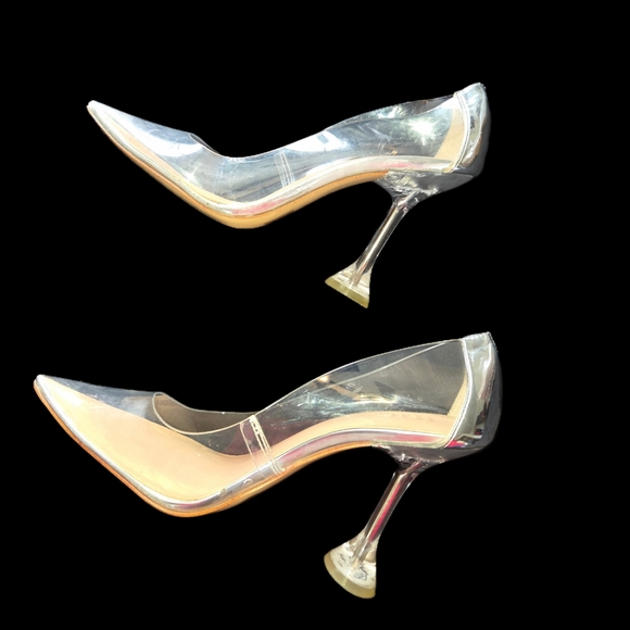 I.N.C. INTERNATIONAL CONCEPTS Savitri Transparent Stiletto Pumps Size 9 - Picture 6 of 10